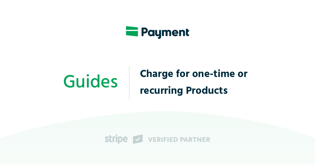 Stripe onetime payment